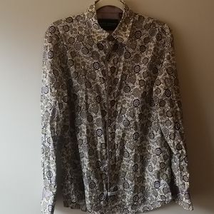 Men's Paisley Button Down Shirt
